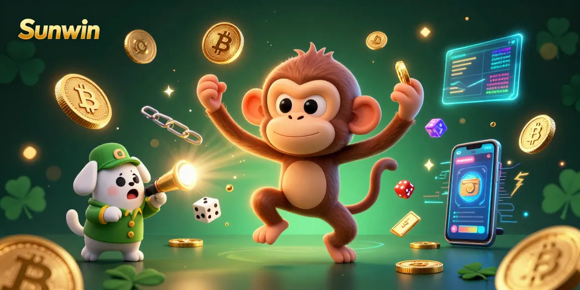 Experience gaming excitement at Sunwin as a playful ghost-hunter puppy tracks a poltergeist monkey!