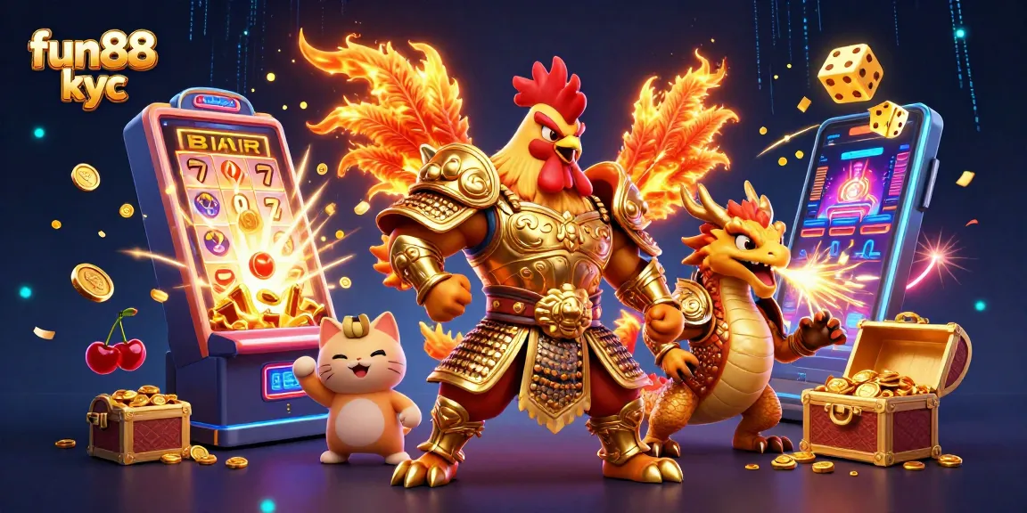 Chơi game thú vị tại Fun88 kyc với trận chiến giành jackpot đầy màu sắc và phần thưởng lớn.
