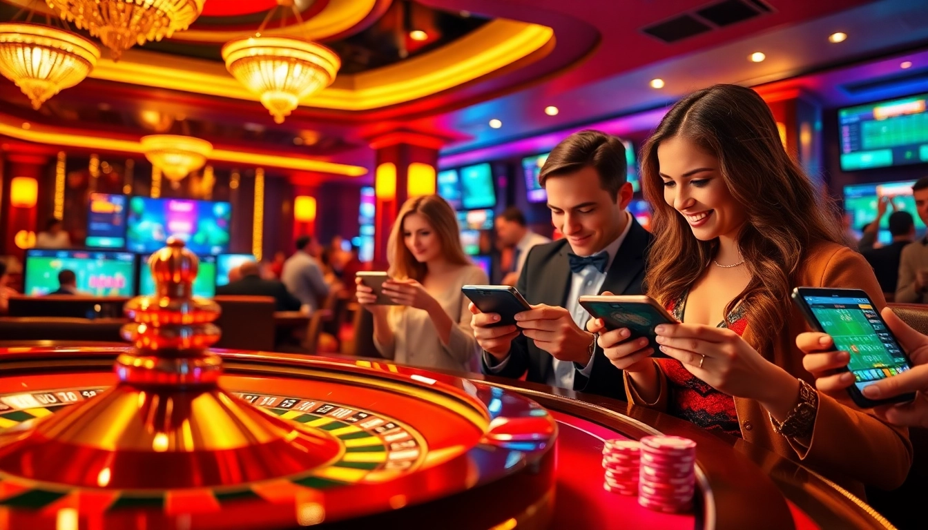 Engage with thrilling online gaming experiences on https://fb88.style/ featuring casino tables and excited players.