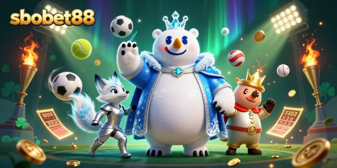 sbobet88 enhances your sports betting experience with dynamic characters, trophy elements, and immersive action.