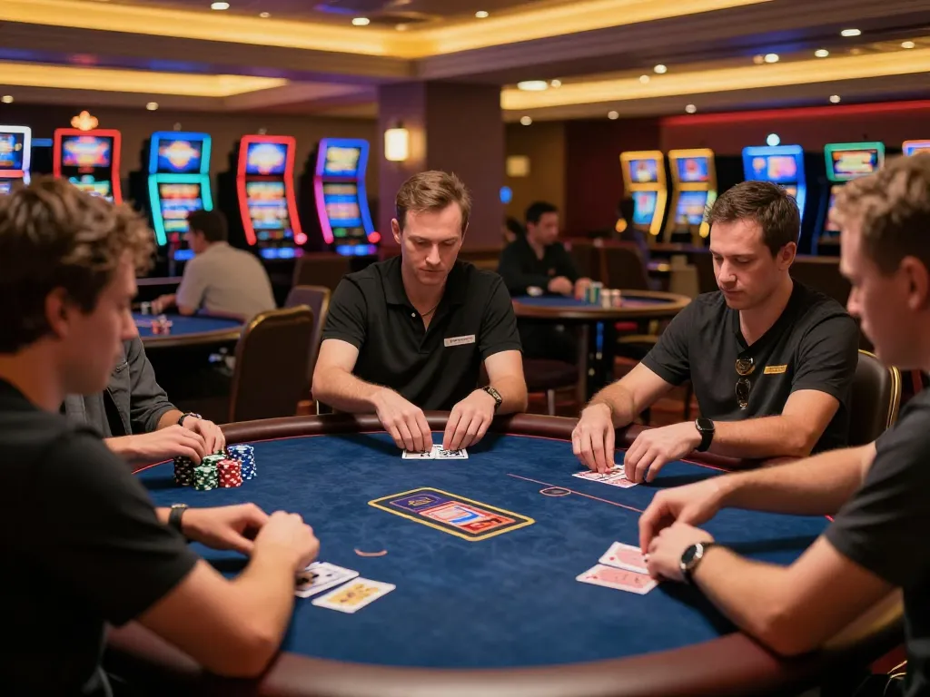 Experience situs ulat123 thrilling poker action with engaged players and colorful casino ambiance