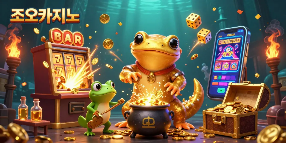Experience the excitement of 조이카지노 with a golden salamander alchemist and dynamic casino elements