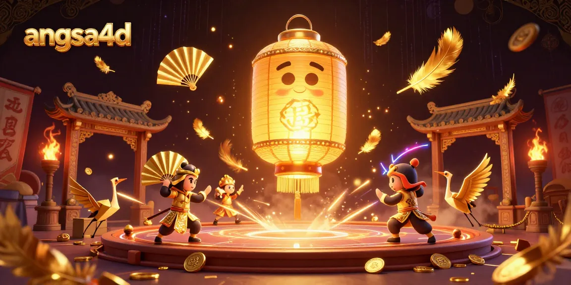 Experience the excitement of angsa4d as golden lantern spirits and warriors fill the vibrant casino scene.