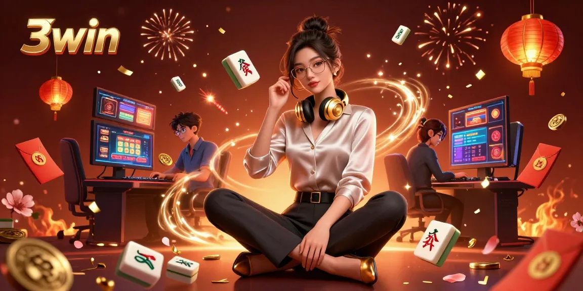 Engage with 3win's thrilling high-tech casino atmosphere, emphasizing dynamic gaming experiences.