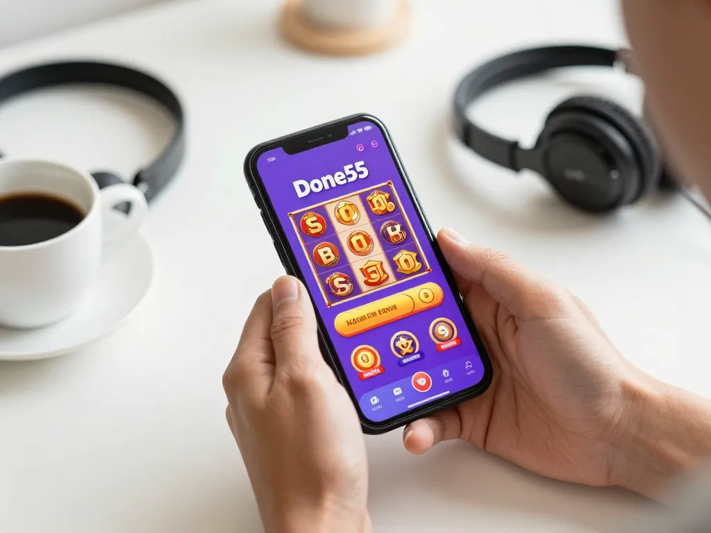 Experience the excitement of done55 while playing slots on your smartphone with vibrant game features
