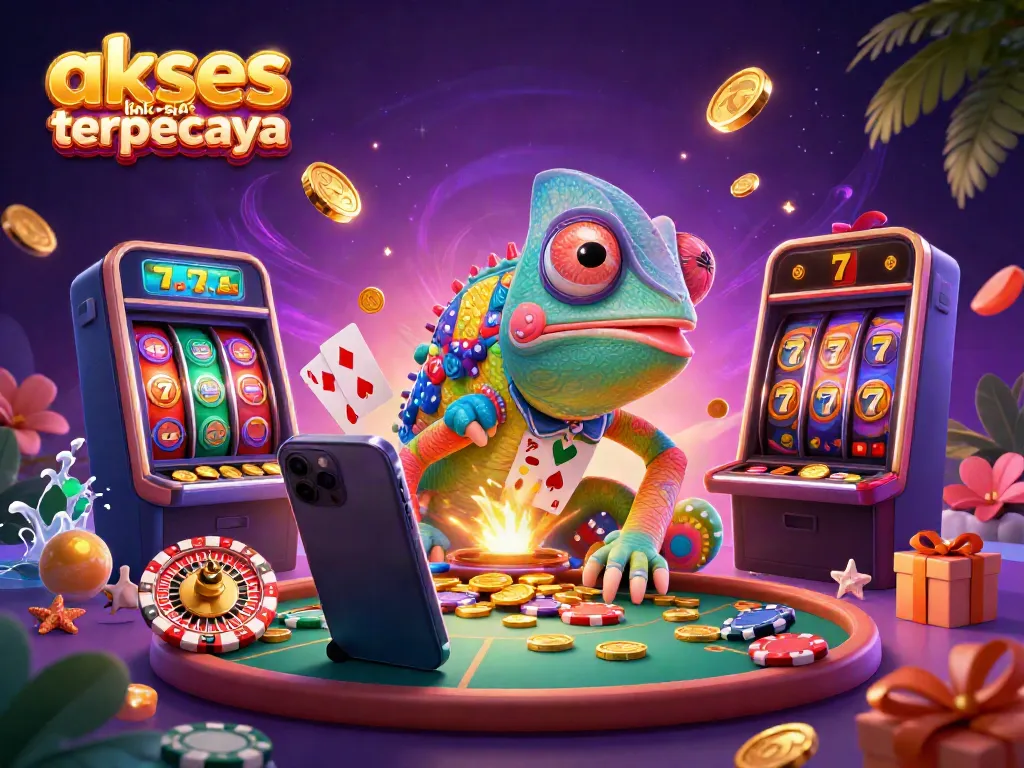 Akses link slot terpercaya dengan chameleon kasino, permainan slot dan koin emas bertebaran