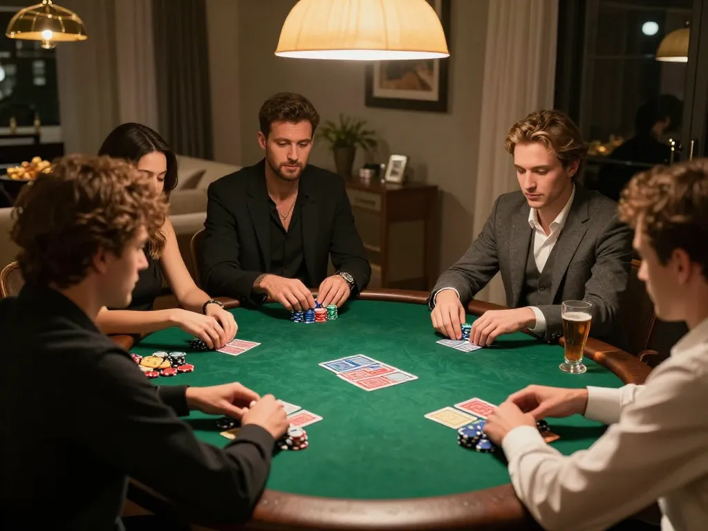 F168 live poker game with friends enjoying strategic gameplay and snacks