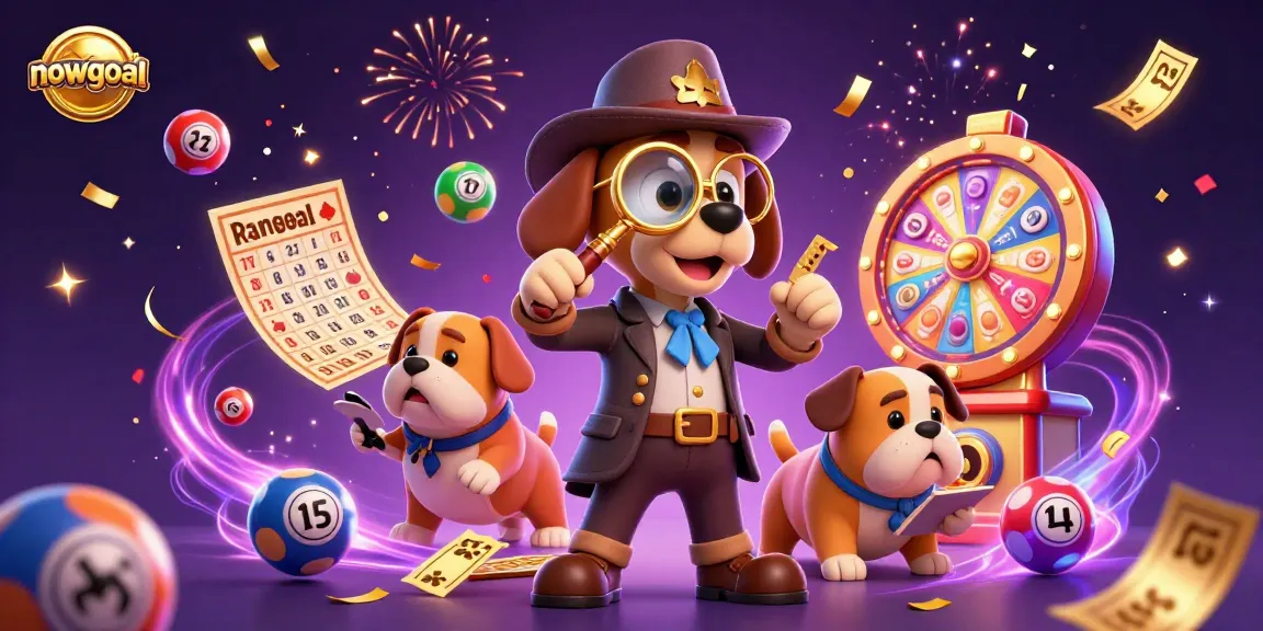 Engage with nowgoal as a cartoon detective dog uncovers clues in a lively casino-themed scene filled with vibrant gaming elements.