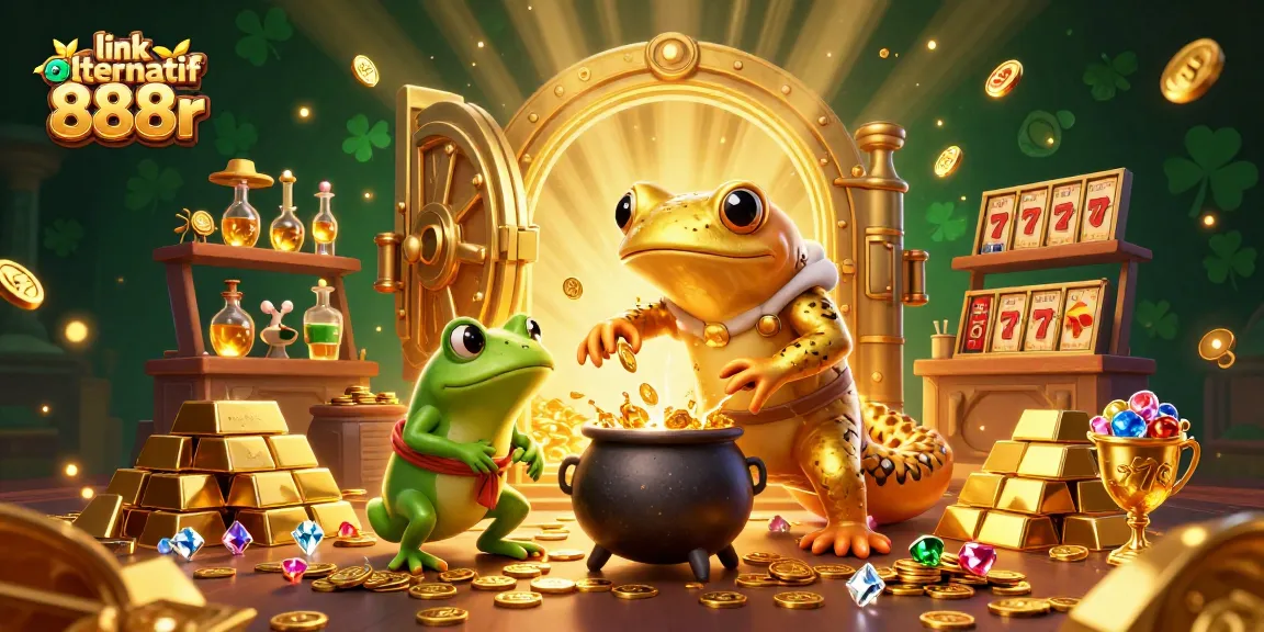 Engage in thrilling winnings at link alternatif 888r casino with a magical gold-transmuting scene.
