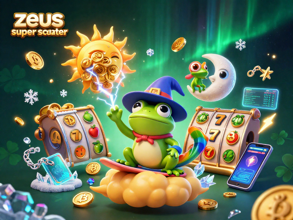 Experience zeus super scatter in a thrilling slot scene with vibrant characters and dynamic coins.