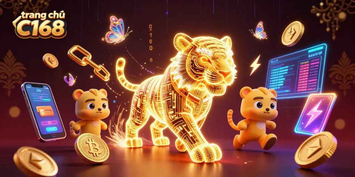 Engage with thrilling games at trang chủ C168 while exploring vibrant neon visuals in a digital casino.