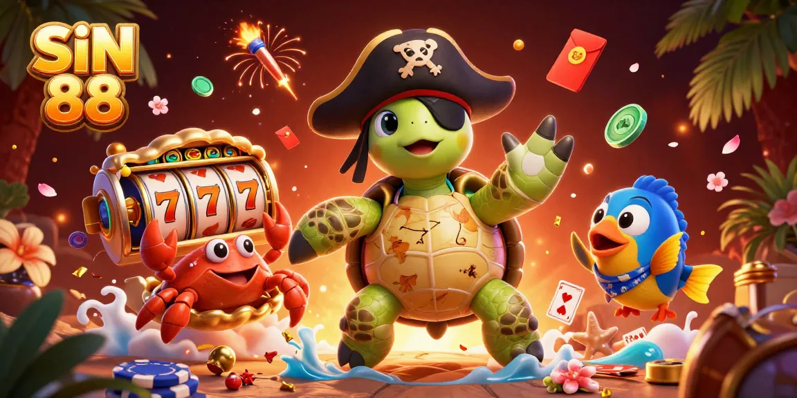 Join the fun with SIN 88 and win big by engaging with slot reels adorned with treasures.