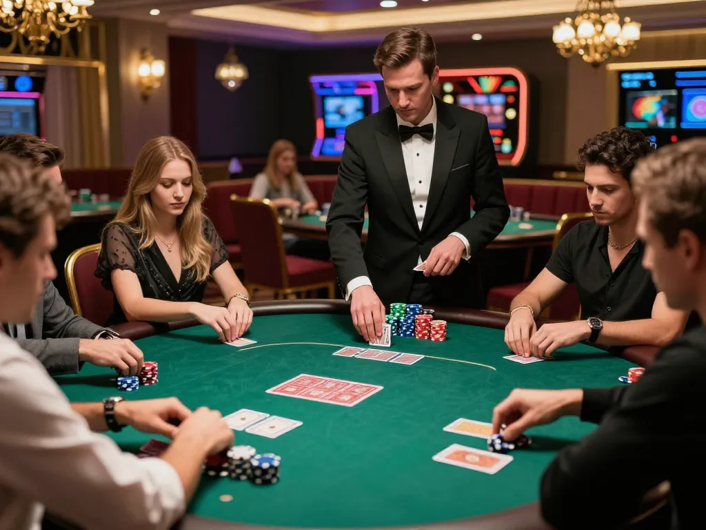 Experience thrilling gameplay at https://sc88.casino/ with players enjoying intense poker action under a luxurious atmosphere.