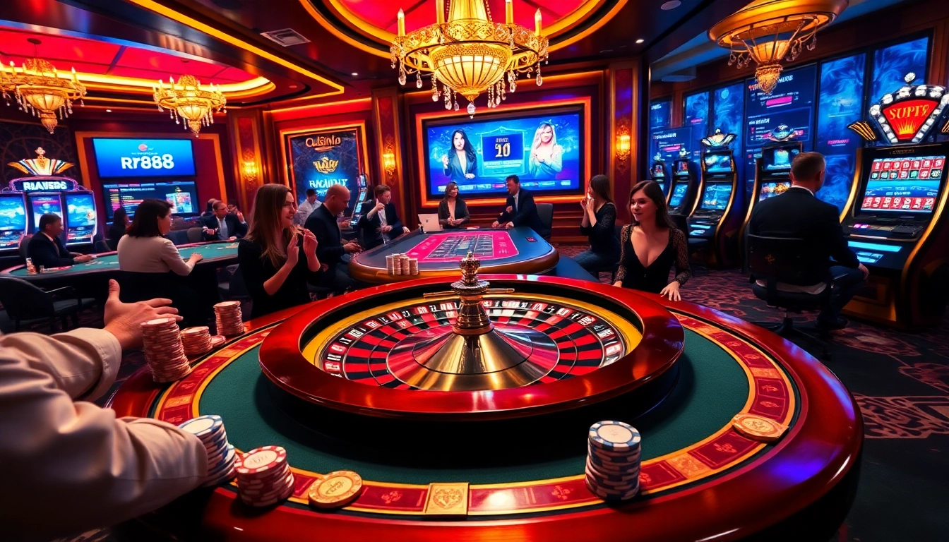 Experience a thrilling betting atmosphere at rr88 mov's luxurious casino scene.