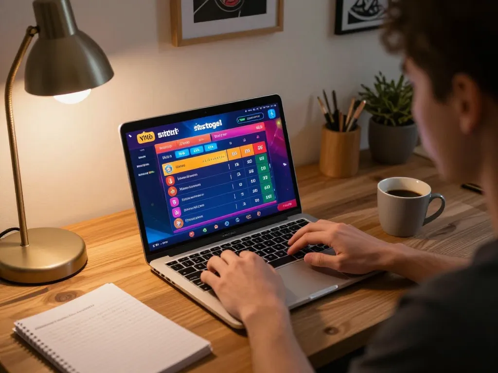 Engaging session at situs togel platform, showcasing real-time gaming results and strategic betting.