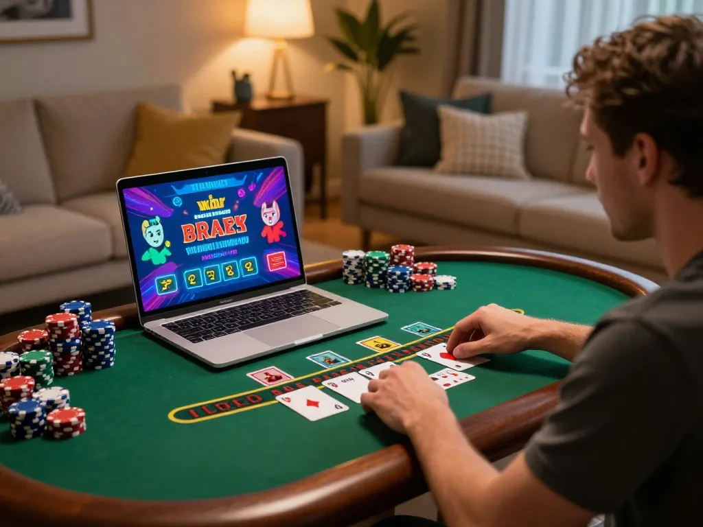 Players enjoy strategic gameplay at king33 online casino live dealer table, immersive home setting