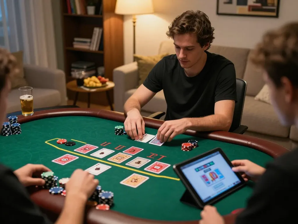 Player engaged in CM88 online blackjack game, highlighting live dealer interaction and strategy