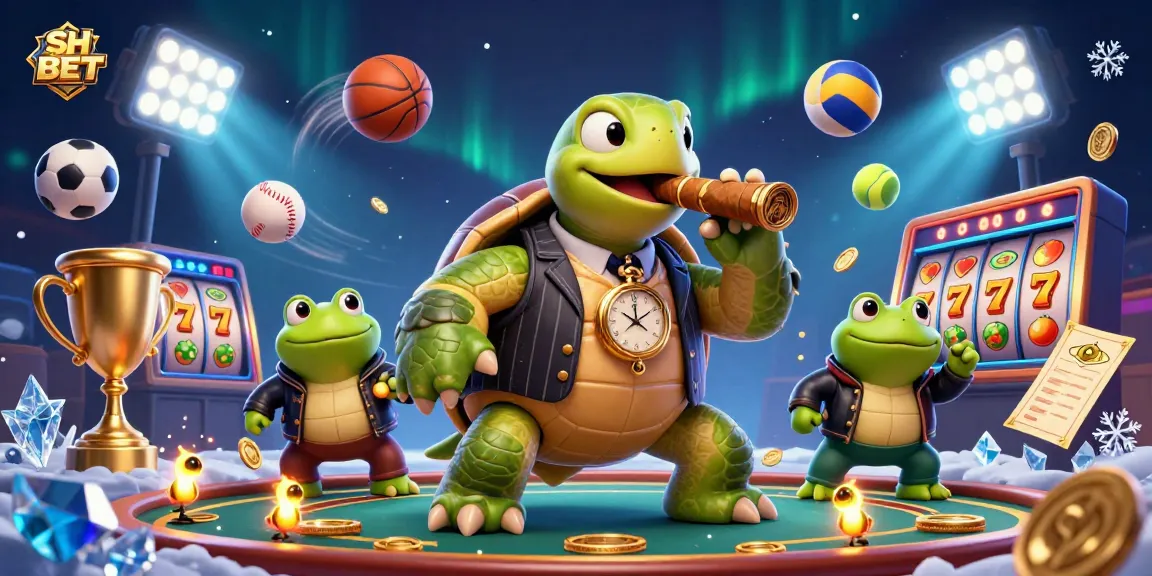 Experience thrilling moments at SH BET with lively casino animation, sports action, and vibrant lights.