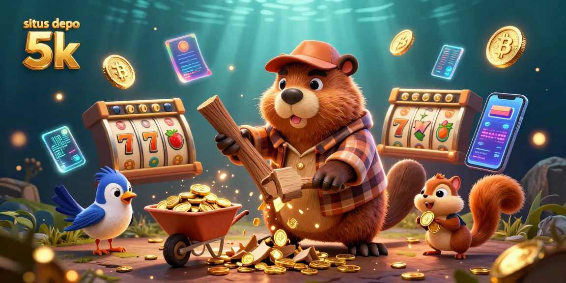 Experience thrilling gameplay at situs depo 5k with this dynamic casino adventure illustration.