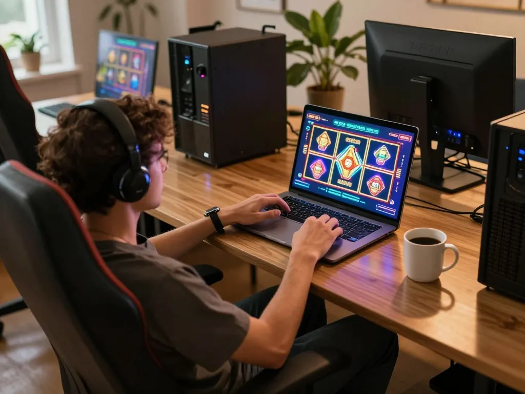 Terlibat dalam sesi permainan slot online aman788 dengan visual interaktif dan suasana yang nyaman