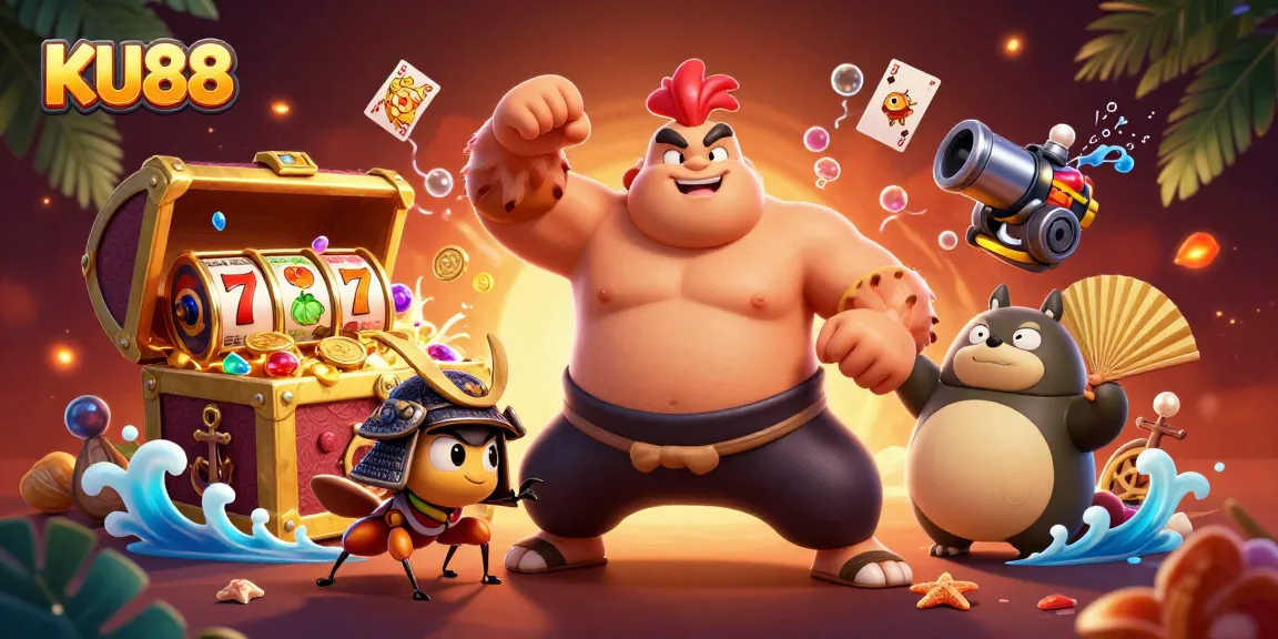 Experience thrilling gameplay at KU88 with dynamic characters and vibrant casino elements.