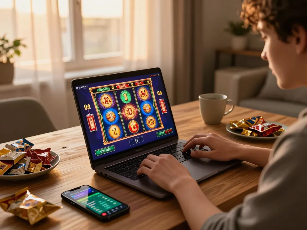 Pemain DASI4D memutar gulungan pada permainan slot online dari pengaturan rumah yang nyaman