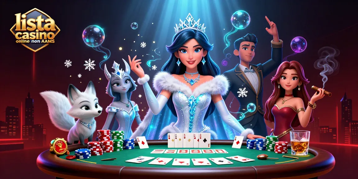 Vivi l'emozione con il nostro lista casino online non AAMS, caratterizzato da vivaci scene di poker e personaggi coinvolgenti.