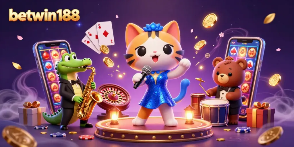 Experience thrilling plays at betwin188 with lively casino characters and engaging game elements.