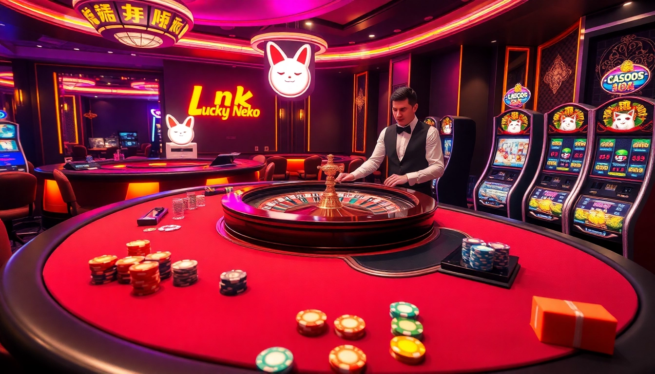 Experience the thrill of the slot demo lucky neko with vibrant casino visuals and exciting gameplay.