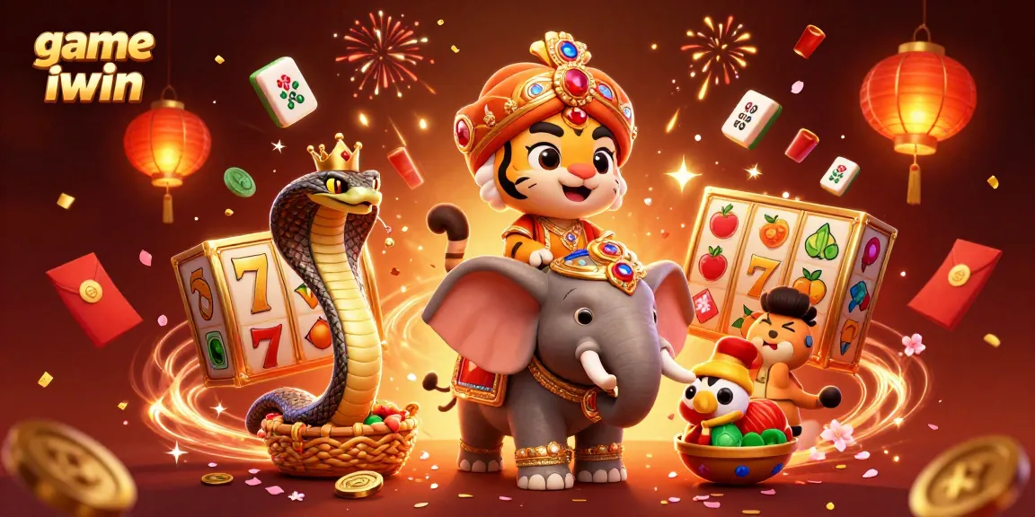 Experience the excitement of game iwin with vibrant slot reels and rich visuals in a grand casino setting.