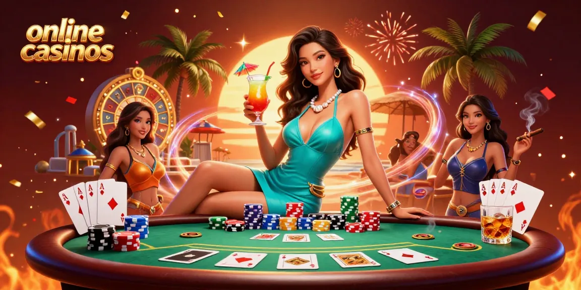 Experience vibrant online casinos with glamorous characters and dynamic gaming elements.
