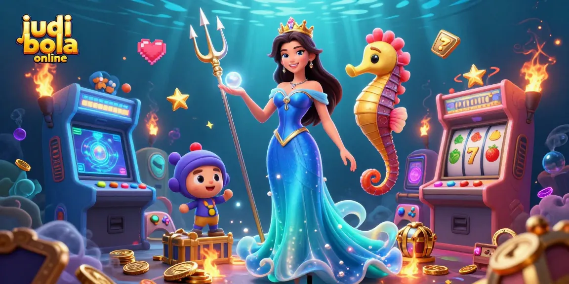 Engage in judi bola online with vibrant casino elements and a stunning 3D illustration.