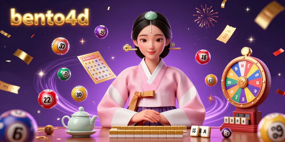 Terlibat dengan kegembiraan lotere bento4d melalui ilustrasi digital 3D yang cerah dan meriah yang menampilkan elemen permainan yang dinamis.
