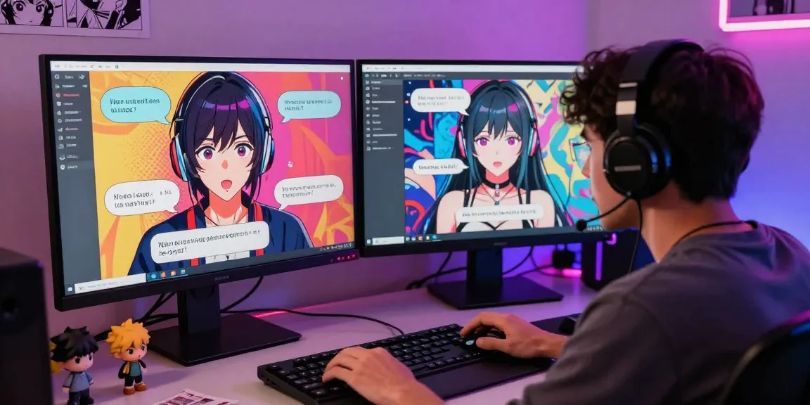 Engaging hentai ai chat interaction with vibrant visuals and dynamic elements.