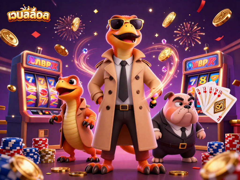 Spin lucky slots and collect wins at เว็บสล็อต with adventurous raptors at a VIP lounge.