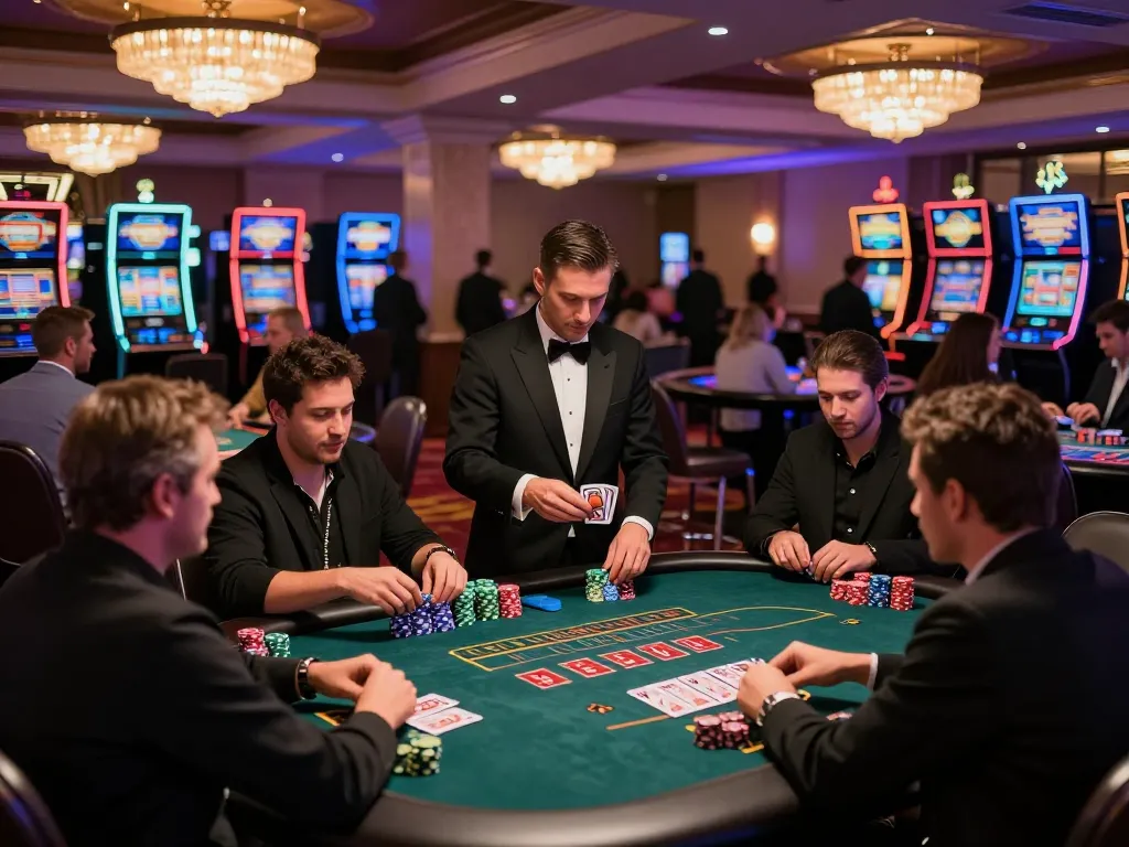 Experience the excitement at blackjack tables featuring fly 88 themed gameplay with focused players.