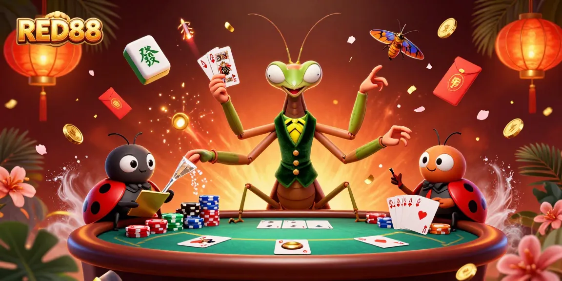 Experience a thrilling gaming night at RED88 with vibrant, dynamic casino action and rich visuals.