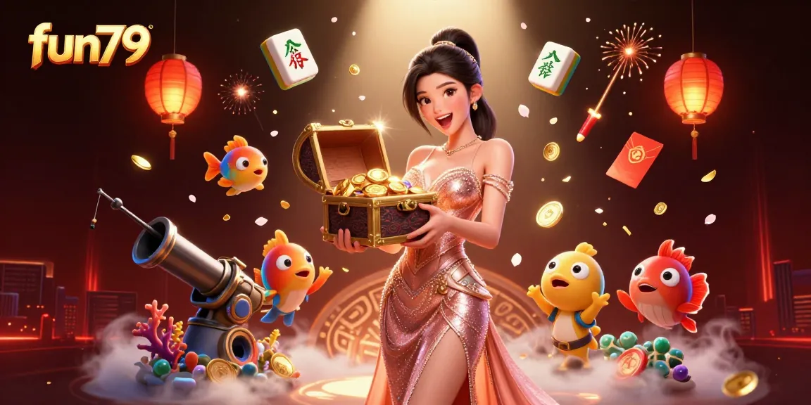 Experience thrilling fun79 fish shooting gameplay with visually stunning treasures and dynamic elements.