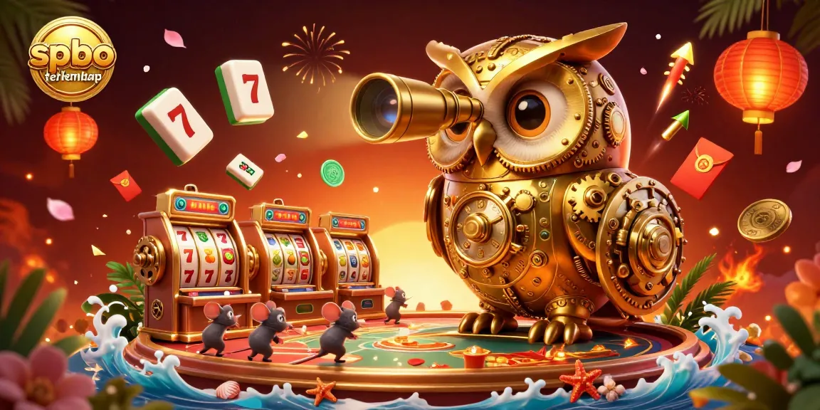 Experience the thrilling ambiance of spbo terlengkap with a vibrant and whimsical casino scene.