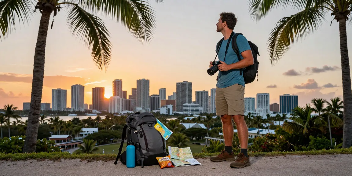 Pengunjung menjelajahi keindahan pemandangan Miami di https://miami4d.com/ saat matahari terbenam.