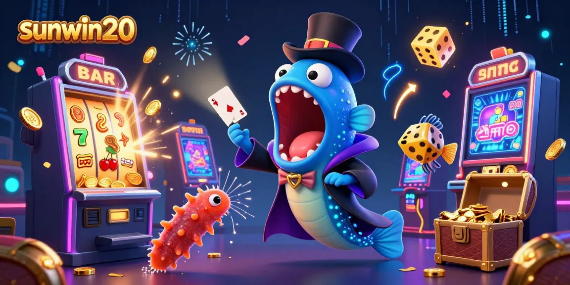 Experience thrilling jackpot action with sunwin20 in this vibrant casino scene featuring magical sea creatures.