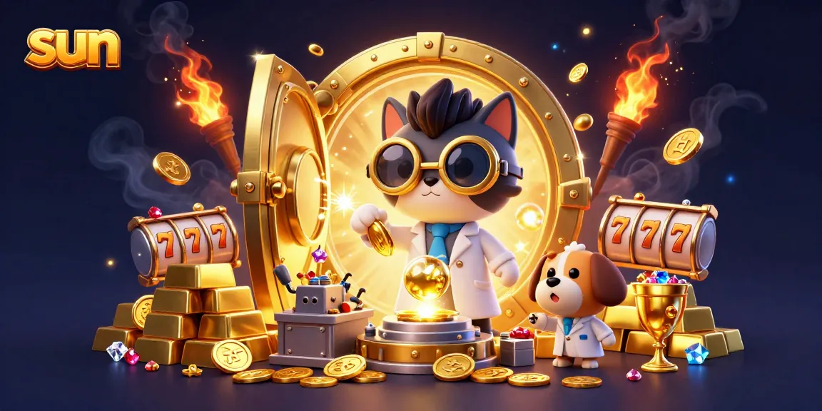 Sparkle and win big with the sun-themed casino adventure illustrated in a vibrant scene.