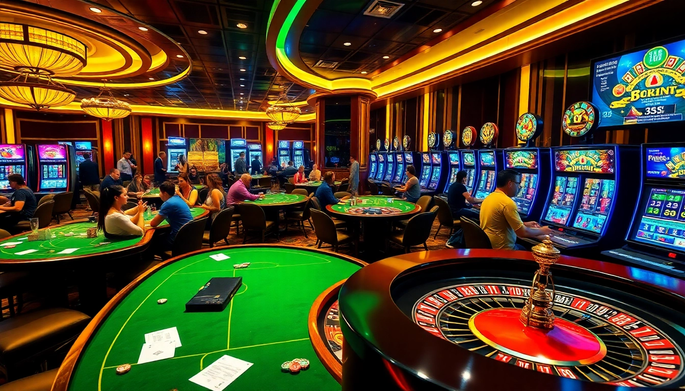 Players enjoying thrilling games at PG 99 casino, showcasing high-stakes excitement and lavish surroundings.