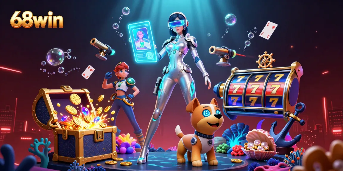 Immerse in the vibrant world of 68win with stunning gaming visuals and dynamic elements.