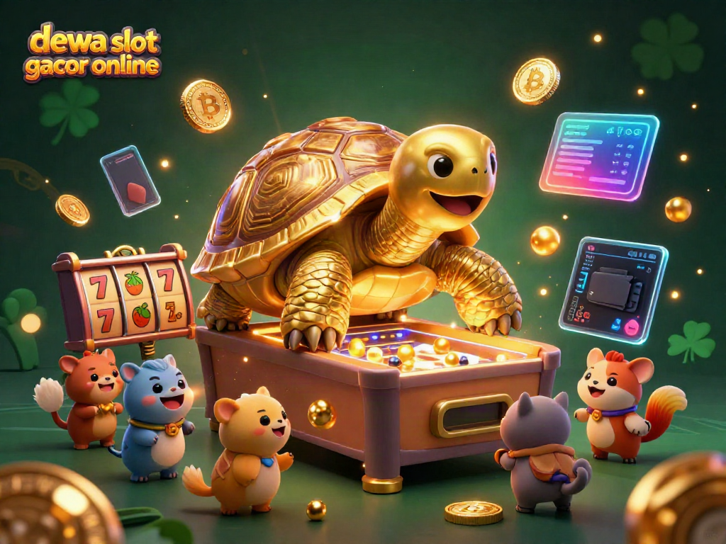 Rasakan keseruan dewa slot gacor online dengan karakter unik dan simbol kasino yang berkilauan.