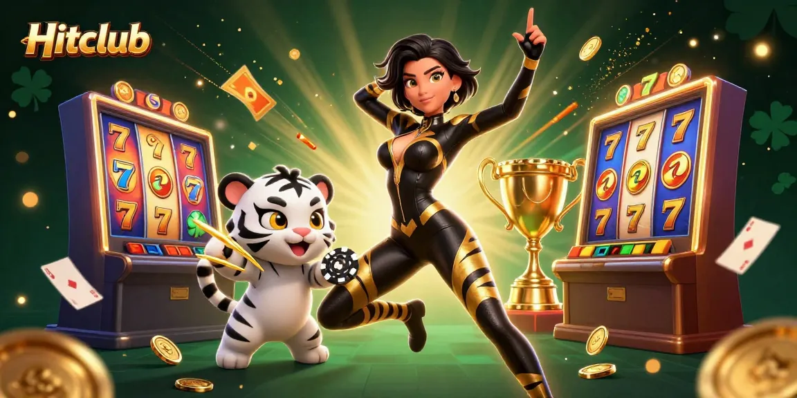Experience thrilling games at Hitclub, featuring vibrant slot elements and dynamic casino action.