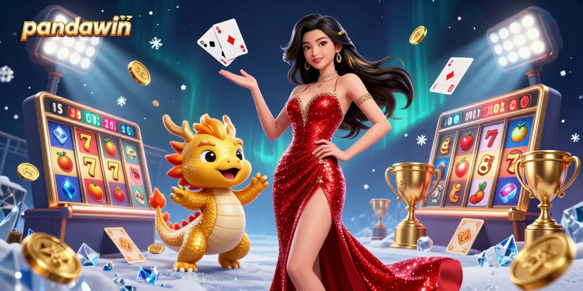 Pandawin menyajikan pengalaman slot online yang menarik dengan menampilkan wanita Asia yang menawan dan naga emas, di tengah elemen permainan yang dinamis.