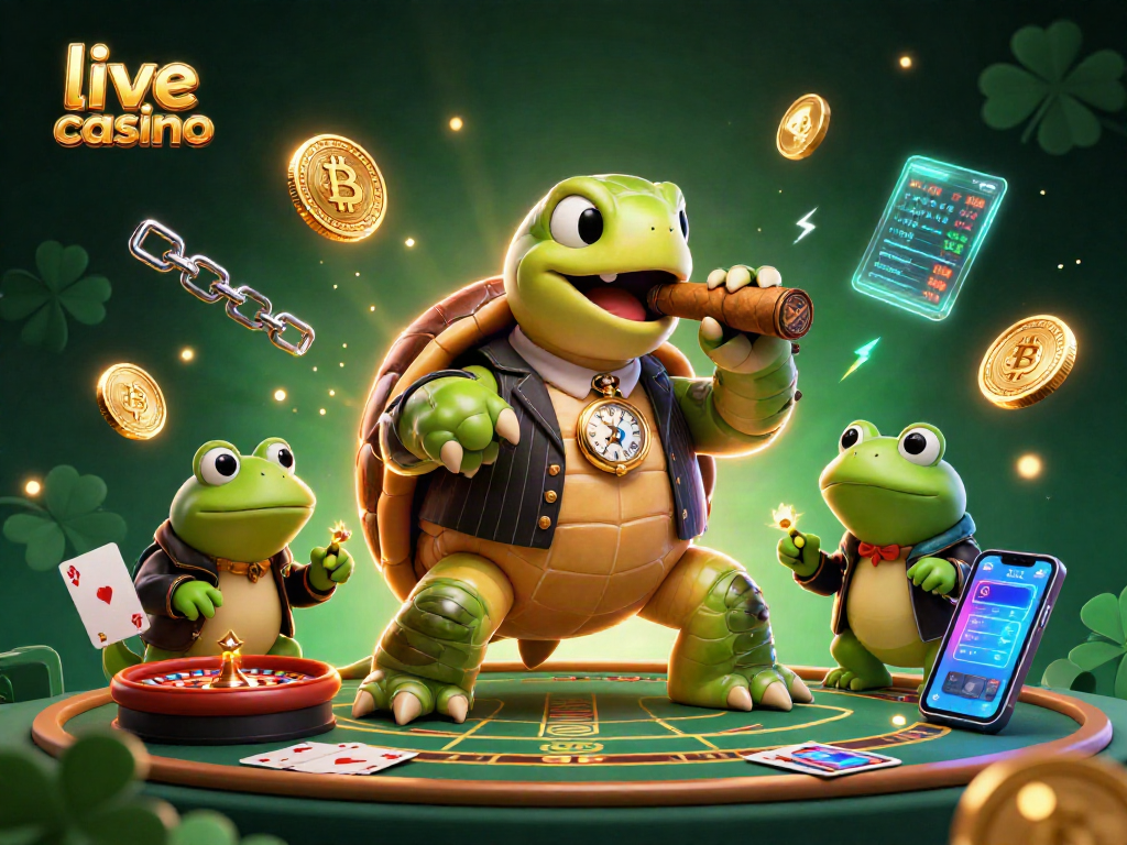 Engage in thrilling live casino action featuring vibrant characters and exciting game elements.