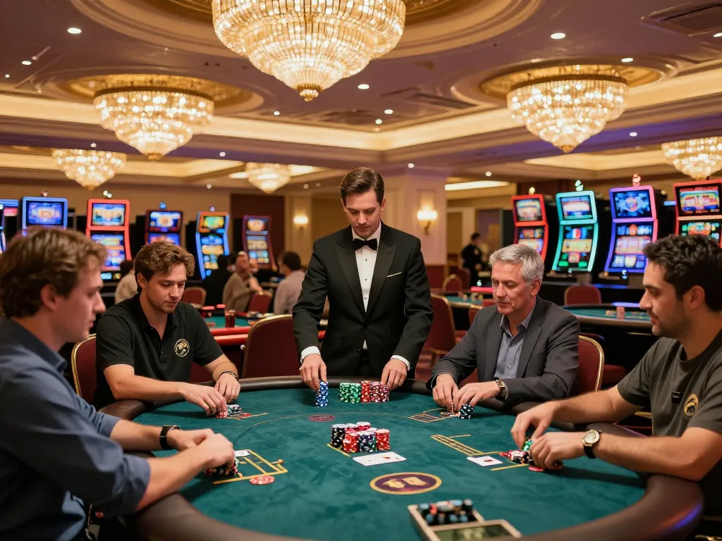 Experience the excitement of webnk88 casino with vibrant poker tables and thrilling atmosphere