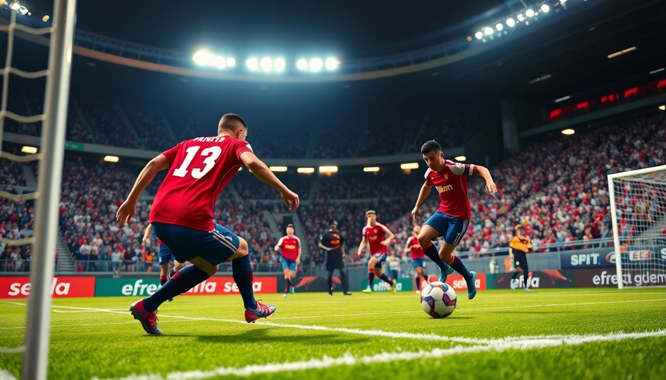 Exciting live soccer match showcasing players in action for https://socolive.spot/ immersive streaming experience.